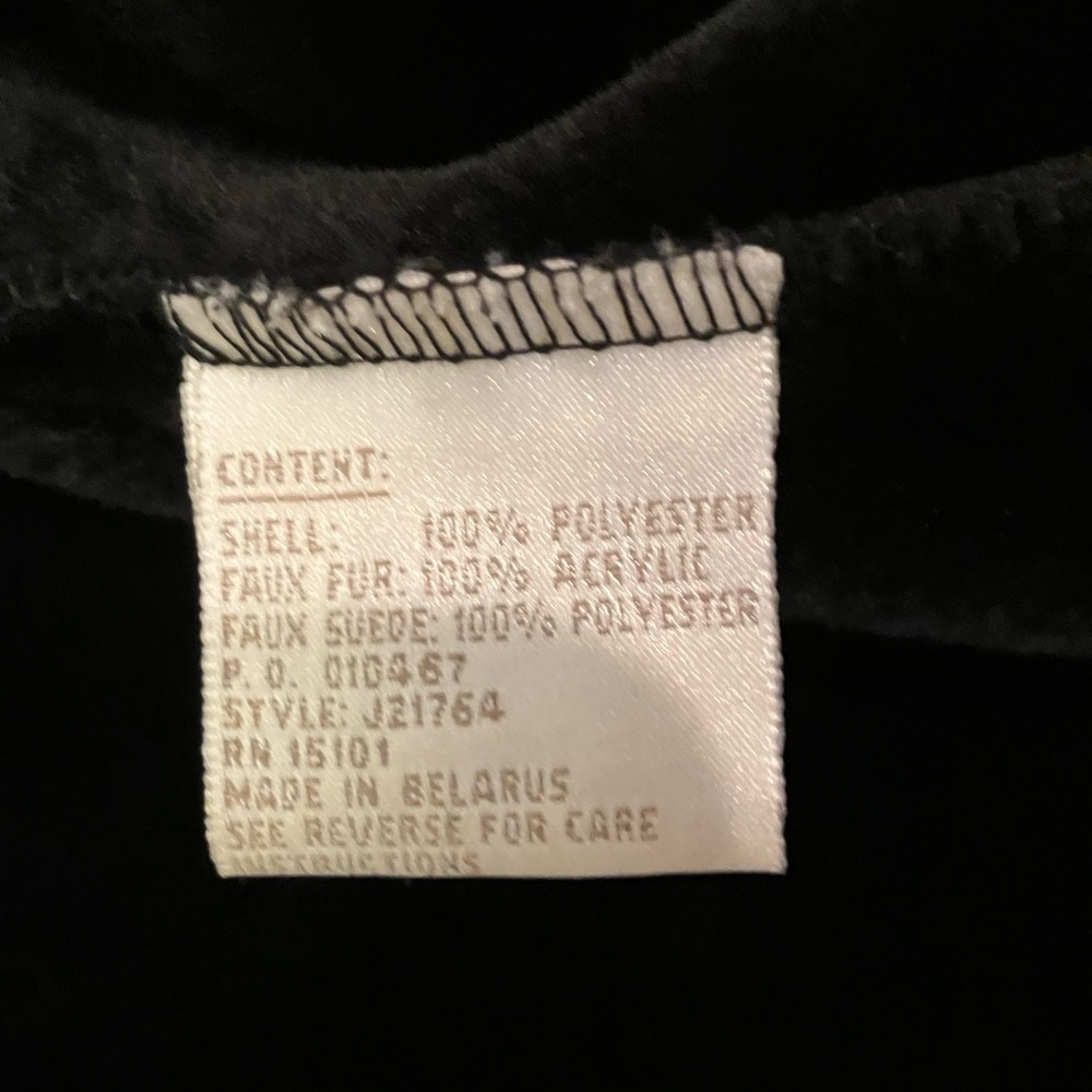 Jones New York Small Faux Suede black coat - Picture 9 of 16